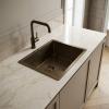 Pure.Sink Luxion PVD Antique Bronze sink 36x40 cm undermount, flush mount, and top mount with bottom rack PLX3640-64